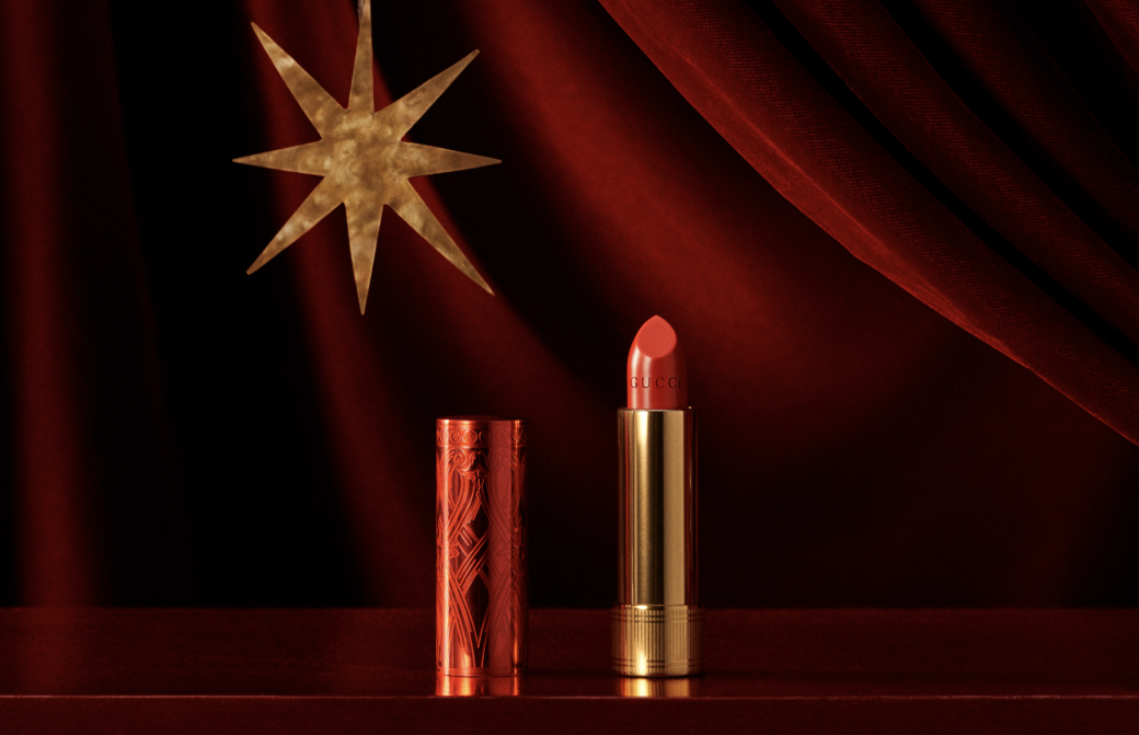 為隆重慶祝新春，Gucci Beauty帶來全新誠意之作，推出三款限量版Rouge à Lèvres Satin紅色