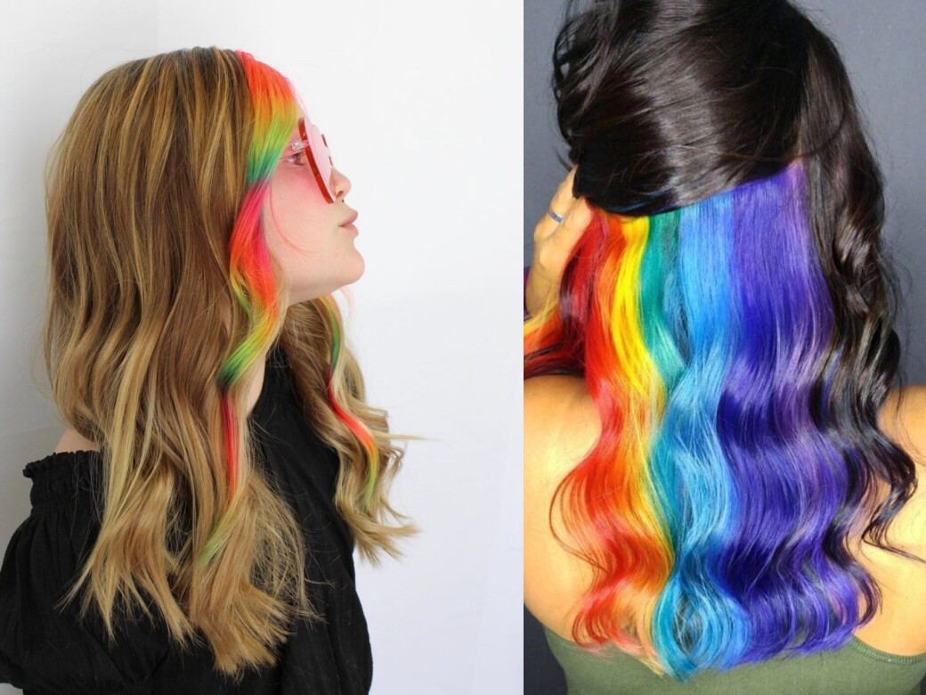 【2020髮色】日韓美大熱！增加年輕感的8款夢幻彩虹挑染頭髮造型推介