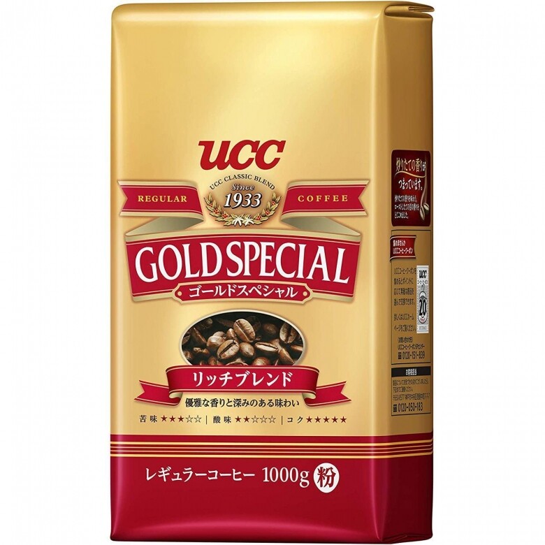 消委會咖啡測試 - 咖啡粉推介：UCC GOLDSPECIAL - Rich Blend 咖啡粉 360g $80