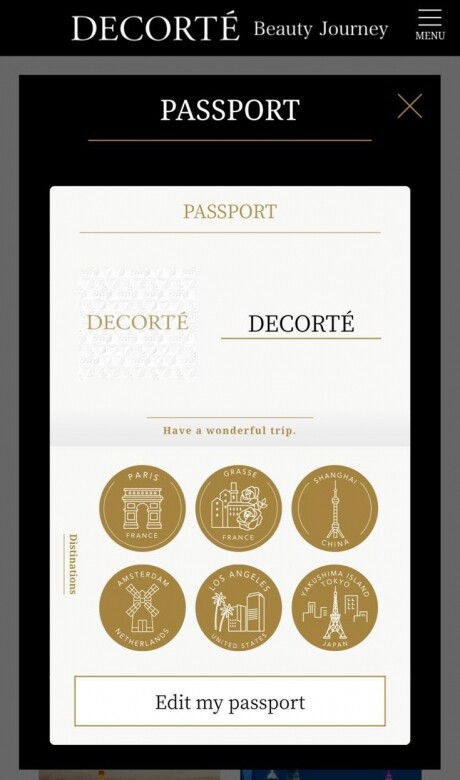 由即日起至2020年12月31日，只要於DECORTÉ Beauty Journey製作護照，體驗DECORTÉ的Beauty Journey並集齊