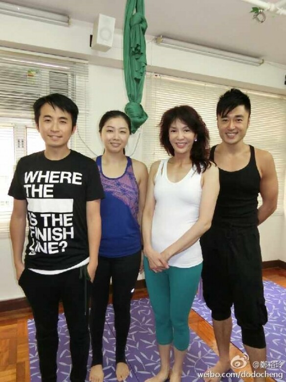 Dodo Cheng, 女星, 鄭裕玲, 健康, 養生, 空中瑜伽