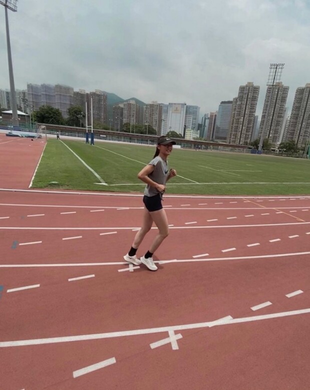 對於運動員楊文蔚，跑步也是她的一種鍛練。