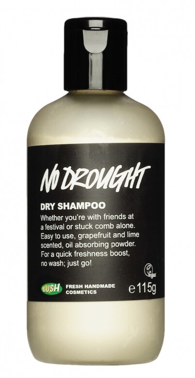 喜歡清新氣息的話，不妨試試LUSH這支Dry Shampoo。爽髮粉以具吸附油脂功效的粉