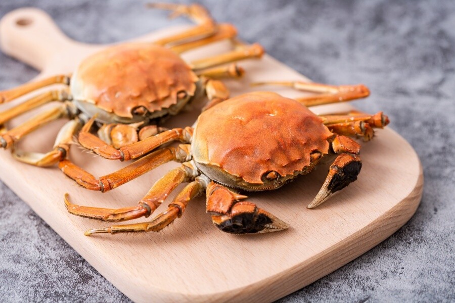 其實大閘蟹可分為蟹肉及蟹膏兩部份（以可食用作計），,蟹肉當中蛋白質含