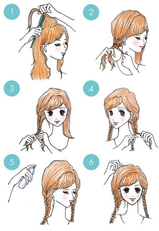 Step 1：如果擔心頭髮過於貼服，可以先取頭頂髮束，用尖尾梳倒梳。Step 2：將頭