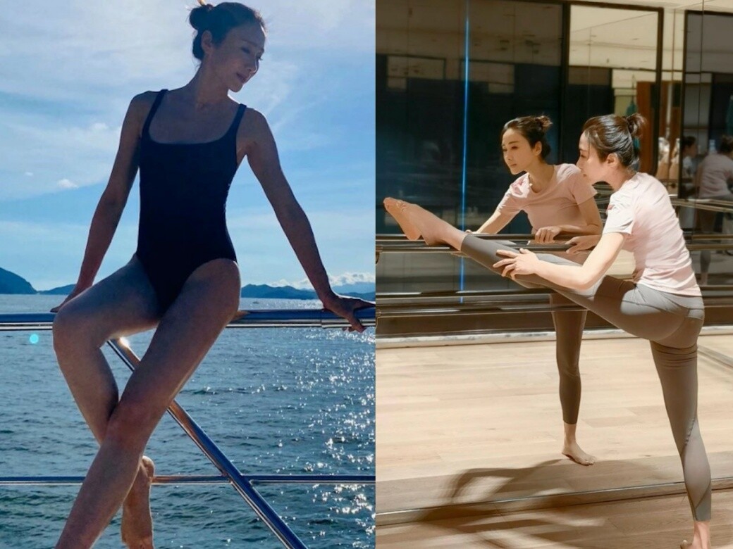 黎姿IG示範凍齡拉筋動作保持少女身材!49歳最美CEO馬黎珈而少油低糖減肥餐單瘦身法 黎姿IG示範凍齡拉筋動作保持少女身材!49歳最美CEO馬黎珈而少油低糖減肥餐單瘦身法