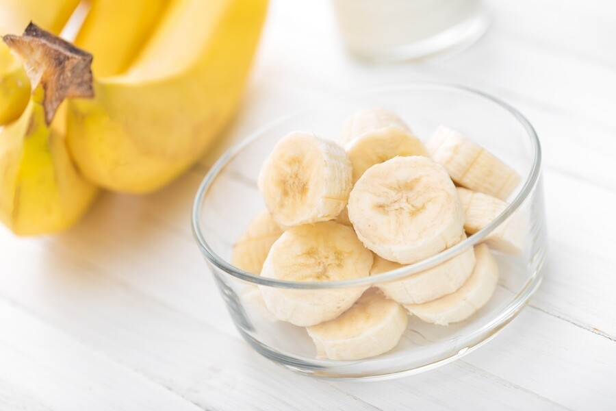 香蕉-豐富的鉀幫助去除水腫。蘋果-蘋果酸可代謝熱量，防止下半身肥胖。