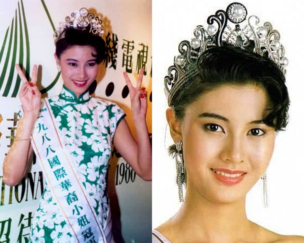 澳門出生的大美人李嘉欣為 1988 年香港小姐冠軍