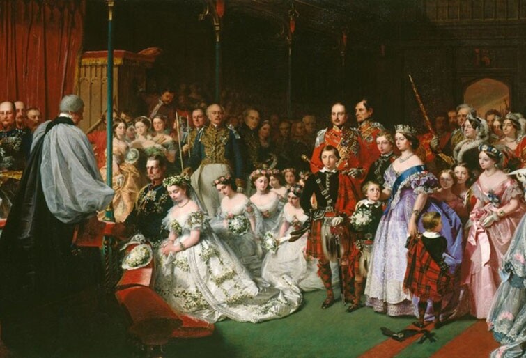 從英女王到劍橋公爵夫人凱特和梅根，世代相傳的許多王室新娘都選擇