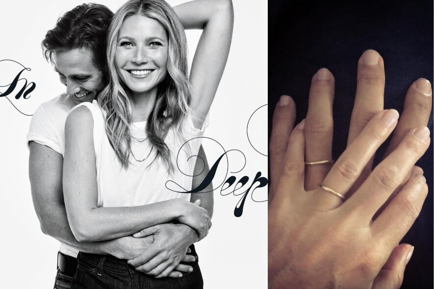 46歲的Gwyneth Paltrow再婚了！第二任老公Brad Falchuk、婚戒、婚禮細節全公開！