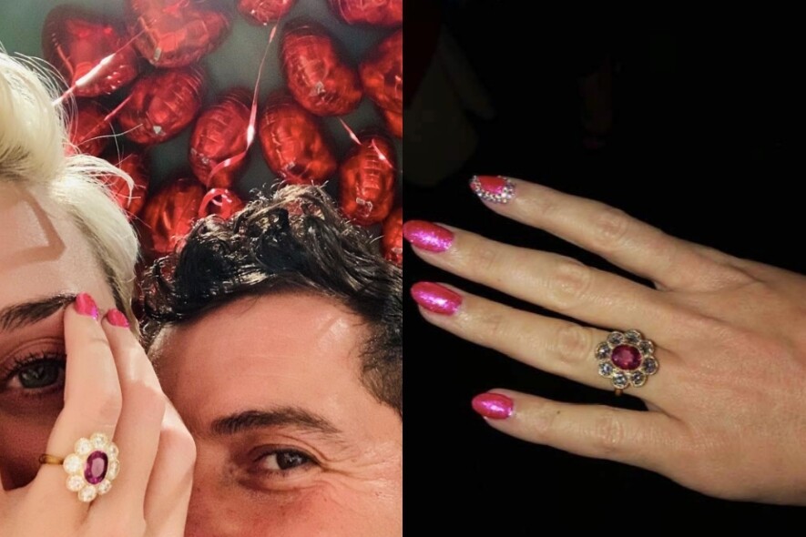 Orlando Bloom求婚成功！Katy Perry的訂婚戒指有多厲害？