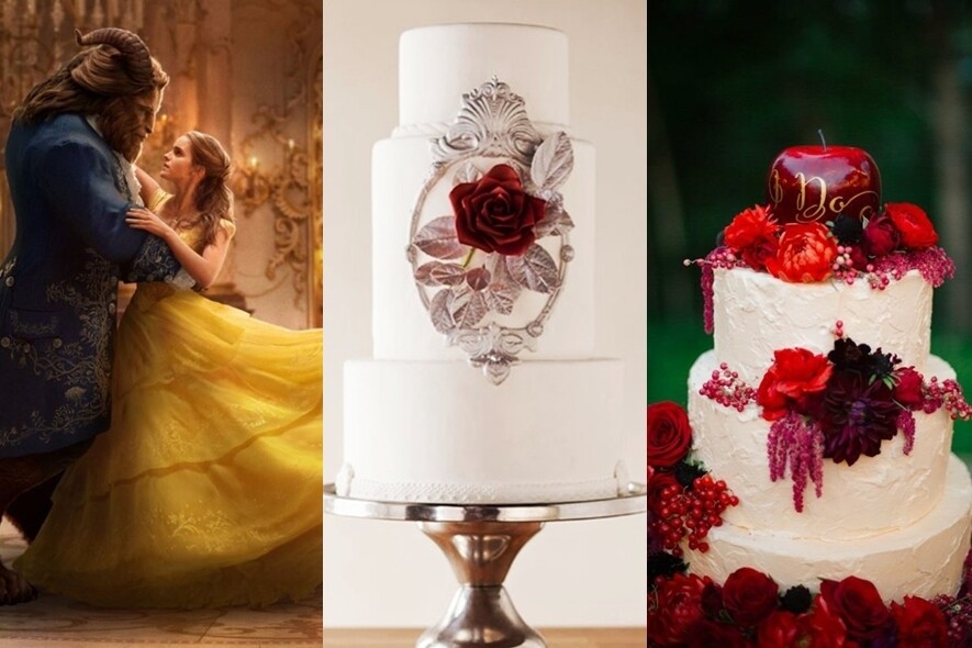 童話婚禮 , 結婚蛋糕 , 美女與野獸 , 魔雪奇緣