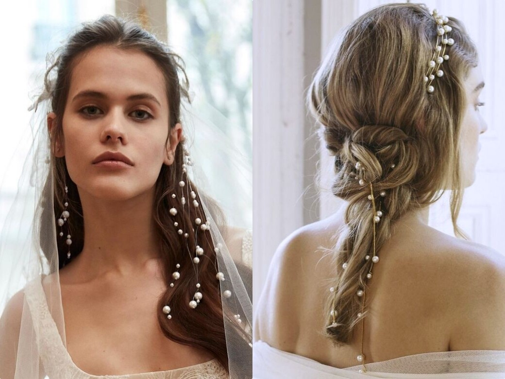 新娘氣質就靠髮飾！11款超浪漫唯美的珍珠結婚頭飾