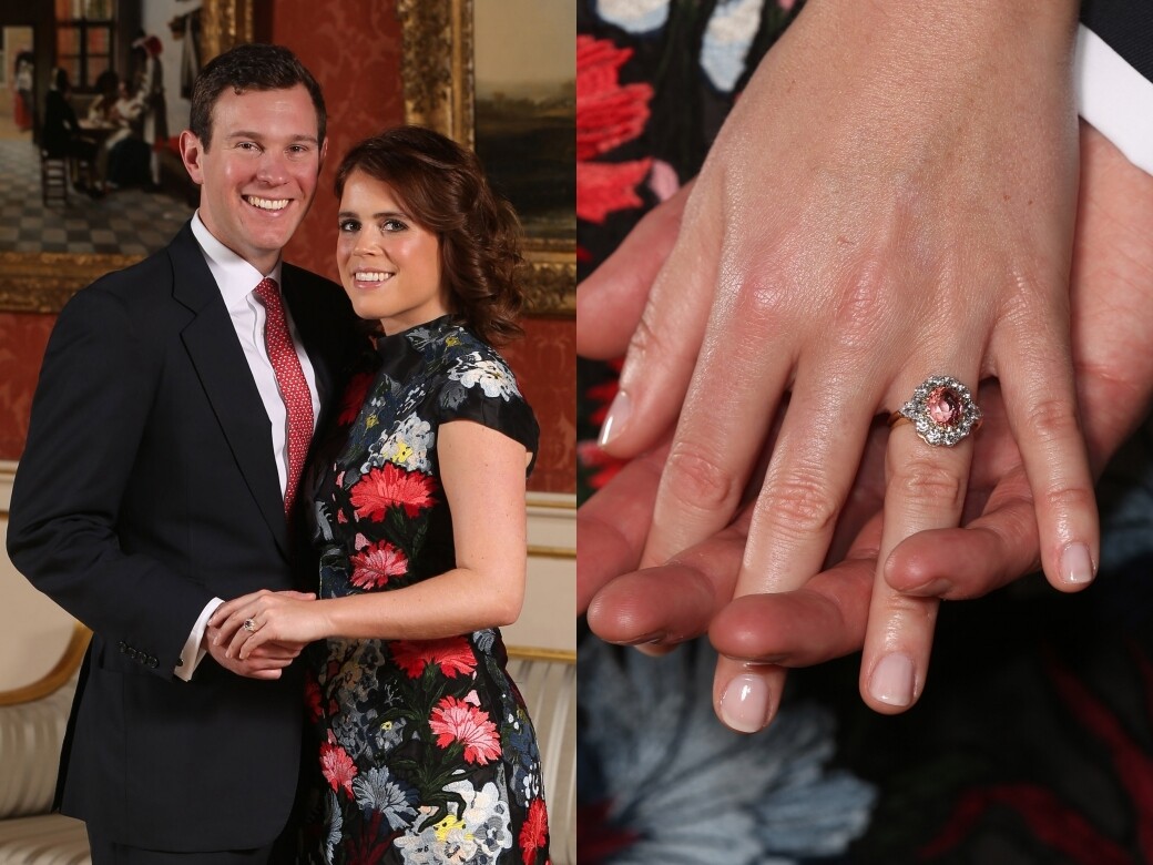 英國王室成員鑽戒來頭都不小！尤金妮公主超罕有粉色藍寶石訂婚戒指有多厲害？