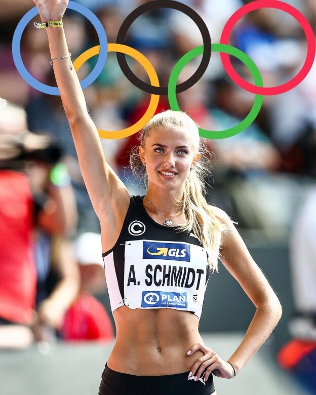 但做得奧運代表運動員，Alica Schmidt的田徑實力絕對不容忽視，全因她的父親同