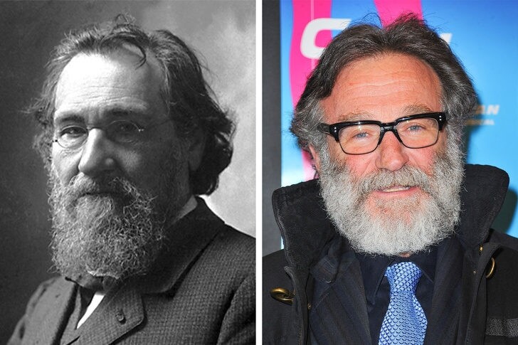 人有相似，動物學家Ilya Mechnikov與已故演員Robin Williams的相似度，就連鬍鬚都一模一樣！