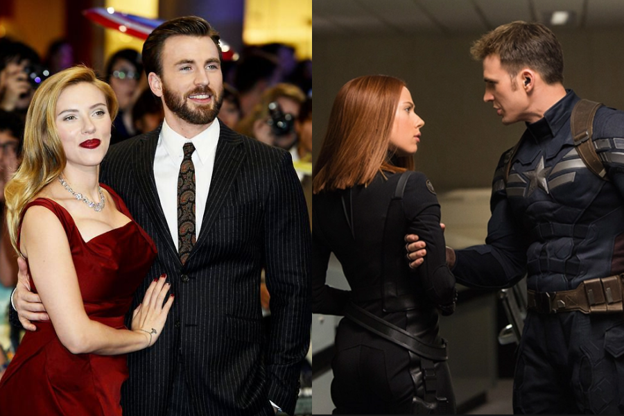 友達以上卻不能在一起！美國隊長Chris Evans和黑寡婦Scarlett Johansson戲內戲外的動人情愫