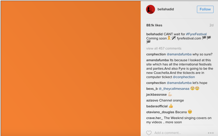 據指Kendall Jenner單單靠Instagram貼出的一張相片宣傳