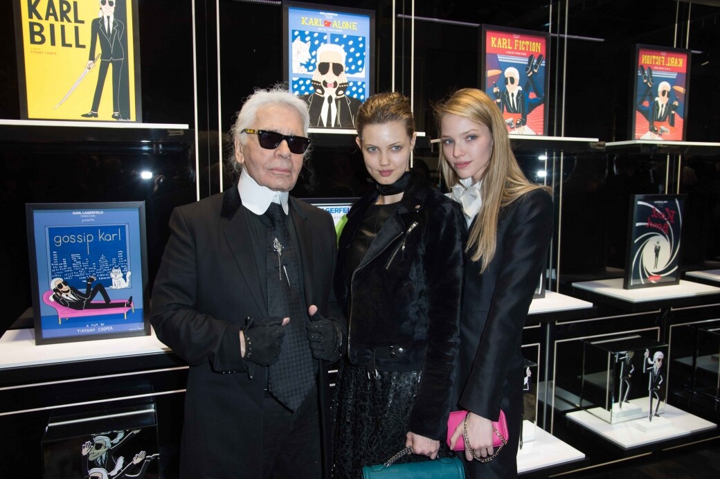 以往不時都可以看到Lindsey Wixson與時尚大帝「老佛爺」(Karl Lagerfeld)的合照