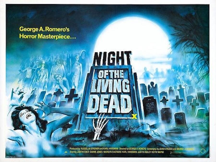 喪屍題材電影源起於西方，由1968年的《活死人之夜》開始（那時的喪屍仍是黑