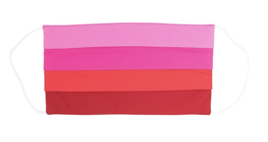 意大利運動品牌一向設計風格前衛，今次推出的布口罩，其粉紅至紅的拼