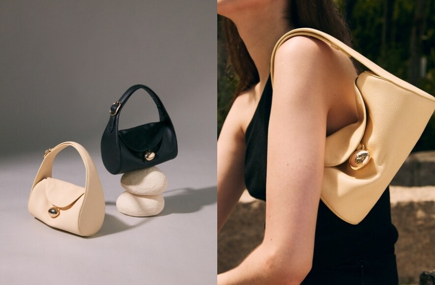 腋下包風潮不退，Cafuné新設計Duffel Bag，擁有圓筒形的外表，以柔軟的皮革製作，加