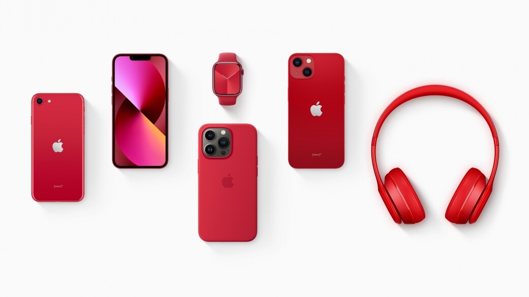 Apple 多款全新 (PRODUCT)RED 裝置和配件，包括 iPhone 13 (PRODUCT)RED、iPhone 13 mini (PRODUCT)RED 和 Apple Watch Series 7 (PRODUCT)RED