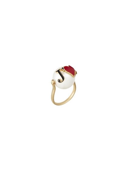 Dior Dioramour珍珠紅心指環 $3,200