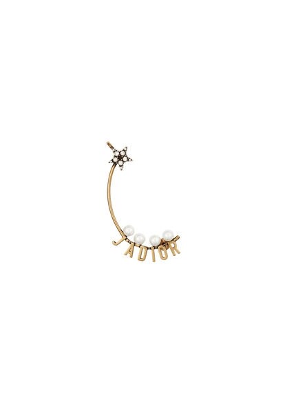 Dior J'Adior珍珠字母earcuff $2,700