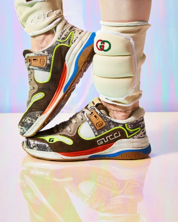 Gucci Ultrapace這對有點無釐頭的球鞋充滿了Alessandro Michele的創作風格，勢必可以替簡單的
