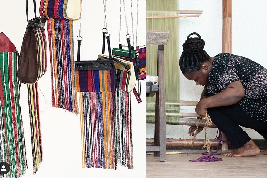 筆者極度推介Kenneth Ize與SAGAN Vienna合作的編織手袋系列，由尼日利亞的工匠以手