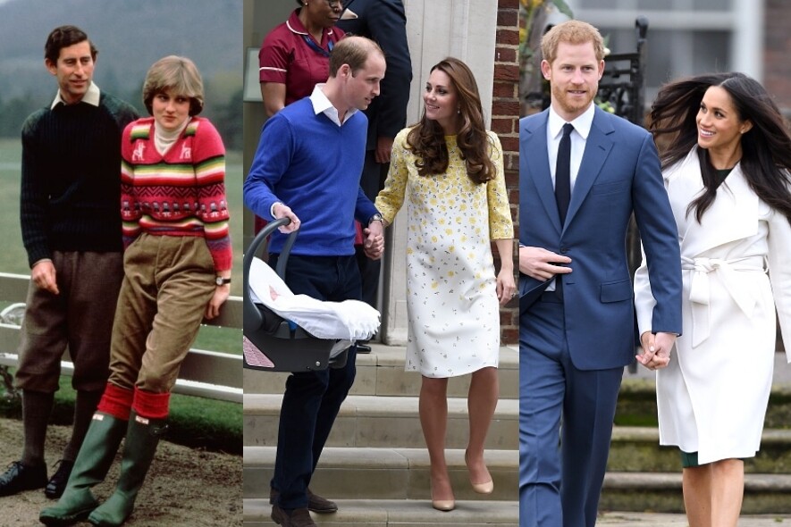Princess Diana, Kate Middleton, Meghan Markle, 戴安娜王妃, 凱特王妃, 皇室, 穿搭, 配搭 Princess Diana, Kate Middleton, Meghan Markle, 戴安娜王妃, 凱特王妃, 皇室, 穿搭, 配搭