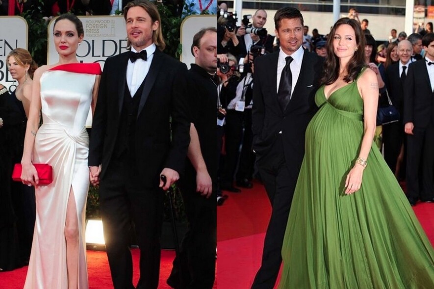 Anglelina Jolie, Brad Pitt, 紅地毯, 情侶造型