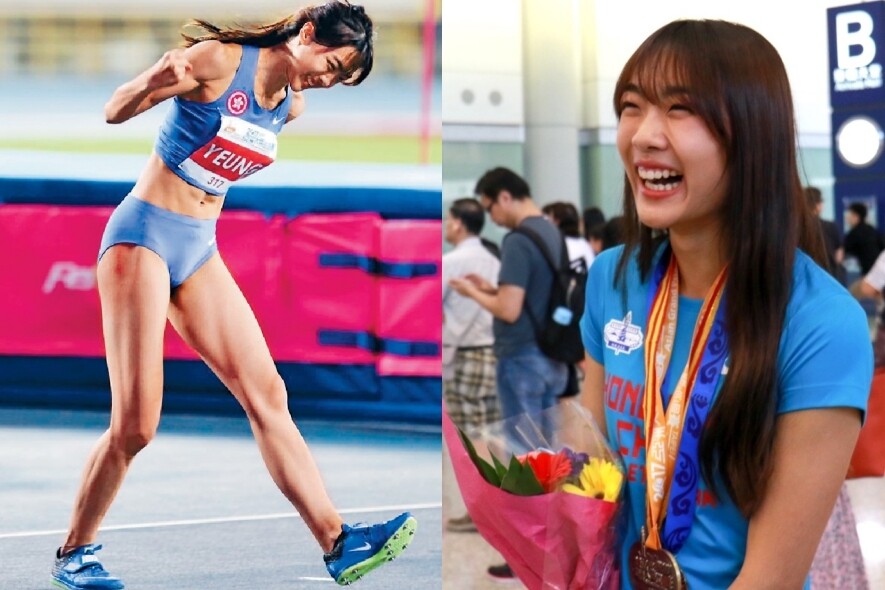 曾以1.88米佳績創下香港紀錄，一躍躋身女子室外跳高排名第9位的楊