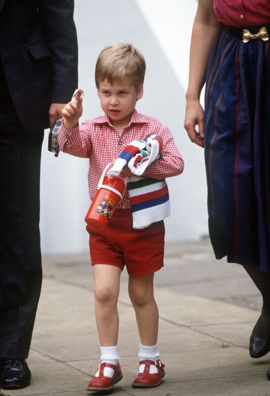 1985年9月24日，威廉王子3歲時在父母陪同下到倫敦Mrs Mynor's Nursery School上學。
