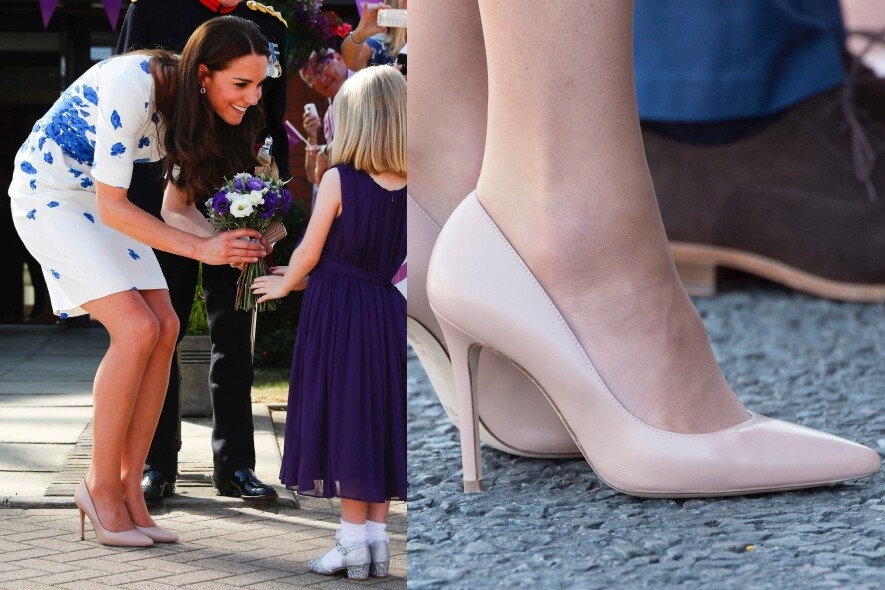 涼鞋, 祼色高跟鞋, 凱特王妃, Kate Middleton, 波鞋