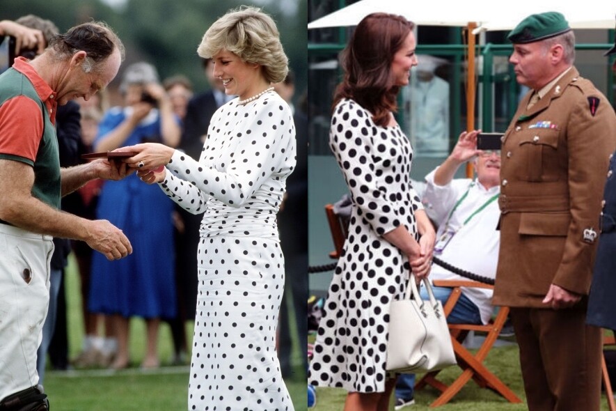 Kate Middleton, 凱特王妃, 戴安娜王妃, 波點, 穿搭, 配搭 Kate Middleton, 凱特王妃, 戴安娜王妃, 波點, 穿搭, 配搭