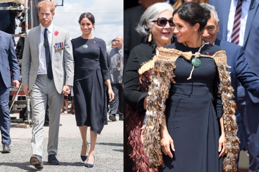 Prince Harry與Meghan Markle於紐西蘭觀賞Powhiri迎賓舞，亦即是當地傳統又隆重的歡迎儀式