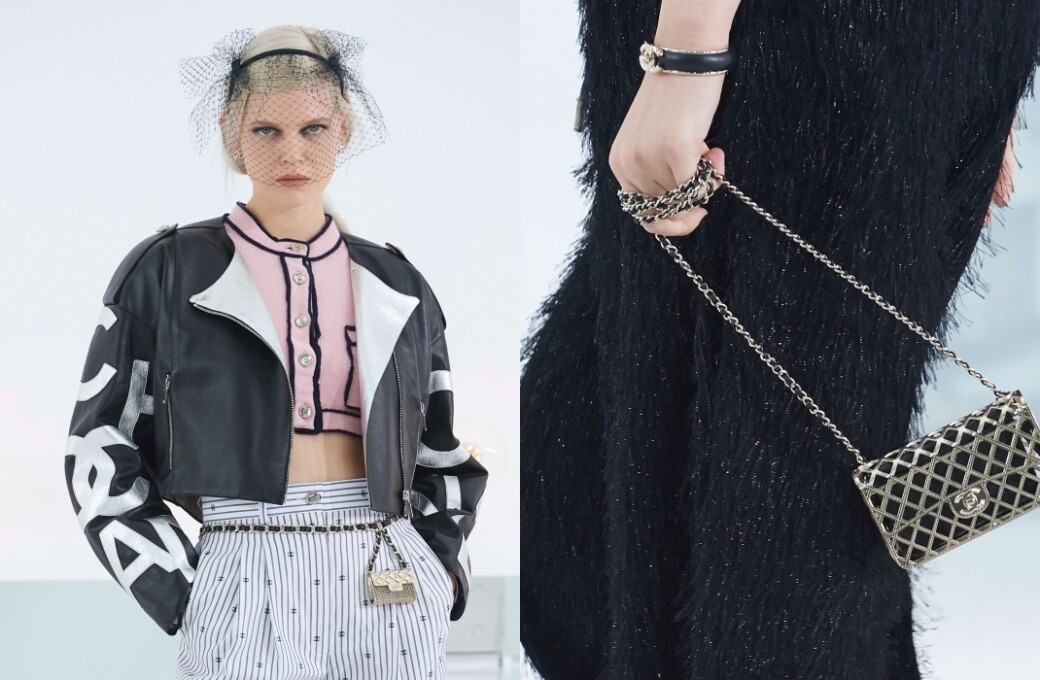 金屬風手袋我們大概會想起金屬亮面皮革，但Chanel今年卻在不同的手袋款