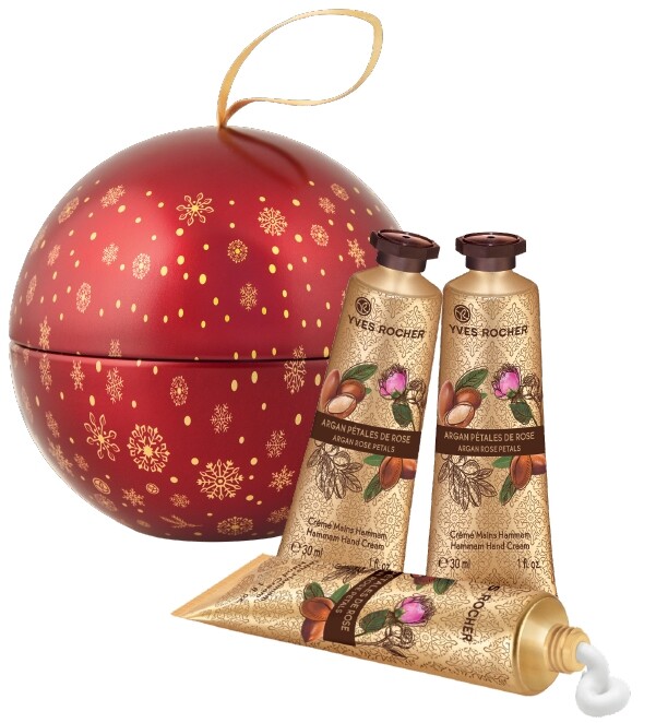 Yves Rocher今年聖誕推出多款身體護理禮盒，這款冬日潤手霜禮盒包含3支蜜