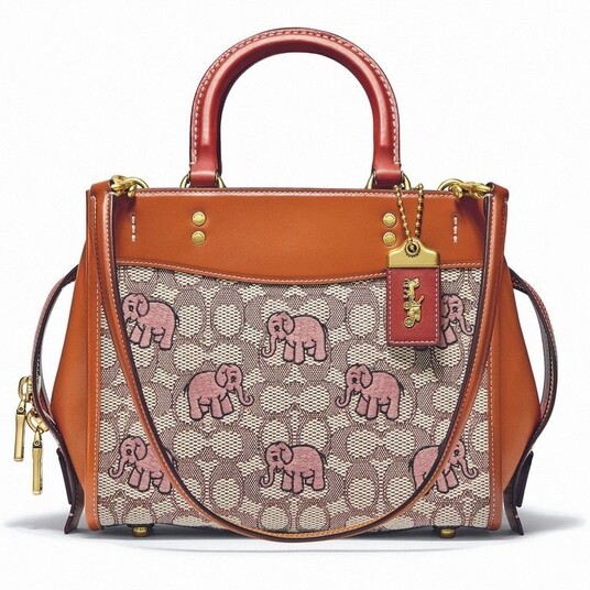 粉紅小象刺繡圖案手袋HKD 6,250