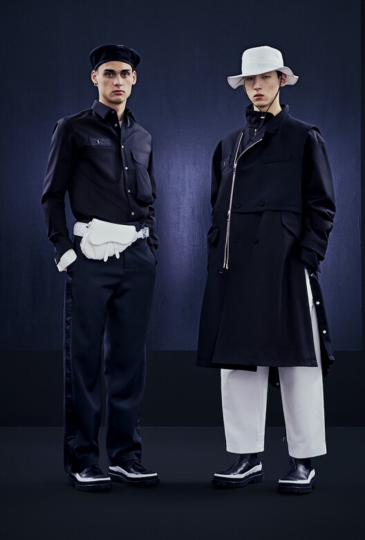 由Dior男裝藝術總監Kim Jones與日本品牌sacai設計師阿部千登勢攜手呈獻男裝