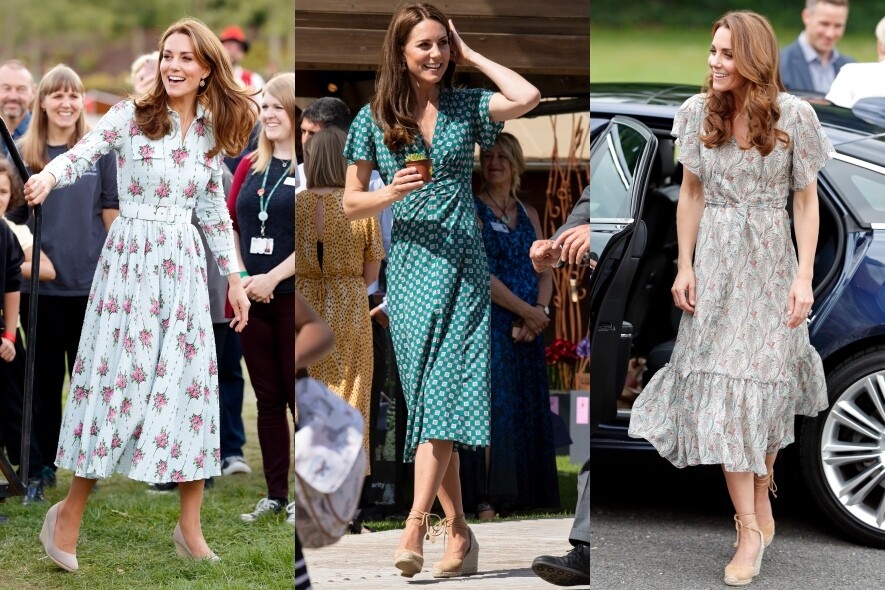 向來都是女士們打扮指標的劍橋公爵夫婦凱特Kate Middleton，每逢夏天都會看到