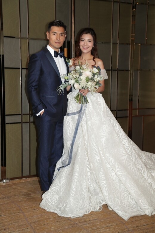 單文柔與陳展鵬結婚後不足一個月便隨即宣布懷孕消息，相信舉行婚禮