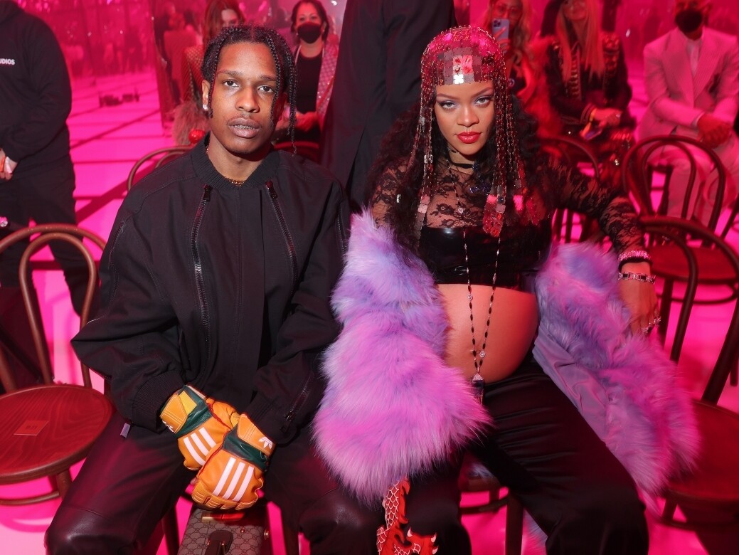 A$AP Rocky、Rihanna出席Gucci 2022秋冬時裝騷