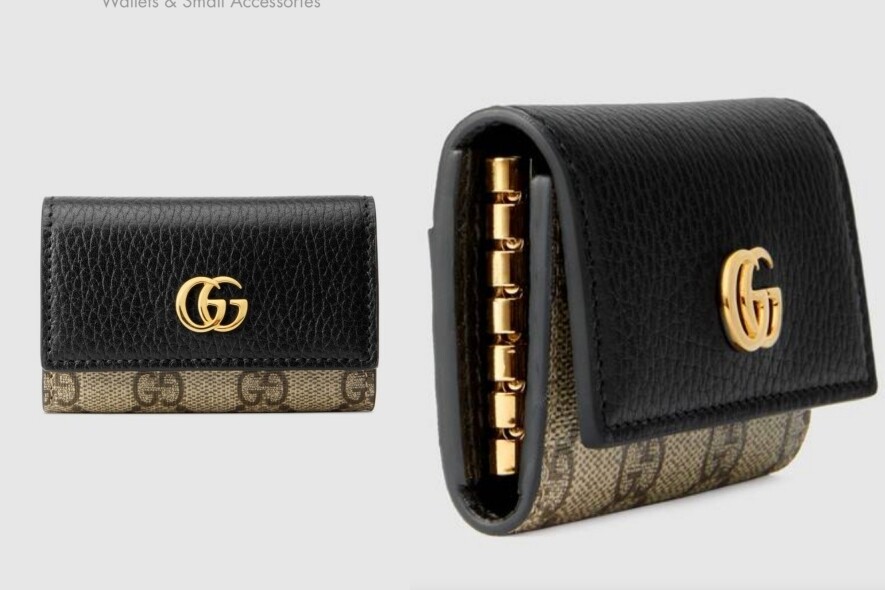 Gucci的GG Marmont長出長有，系列中的鎖匙包自然是永不過時的好選擇，monogram canvas拼皮