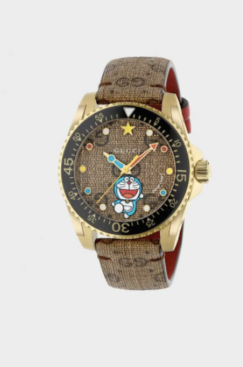Doraemon x Gucci Dive腕錶 $13,000