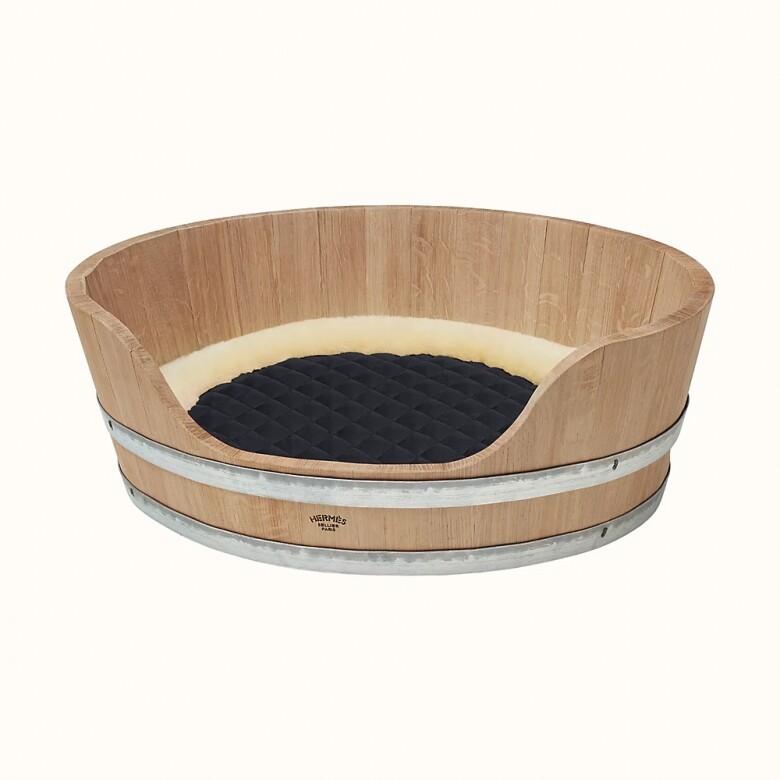 Hermès木製寵物床