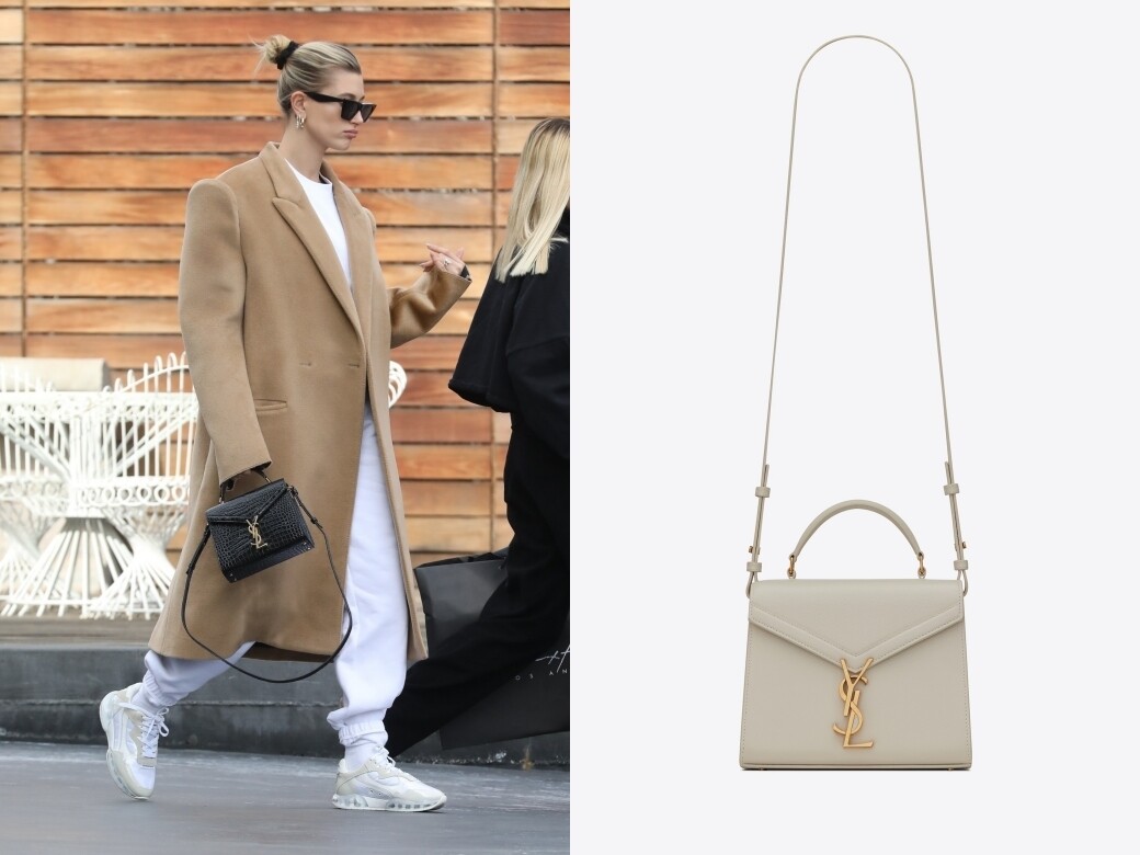 Hailey Bieber攜Saint Laurent手袋亮相於荷里活街頭 不知款式會否成IT bag呢？