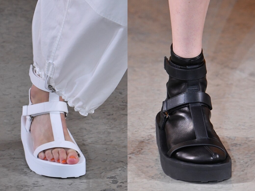 Hermès 2022春夏時裝展焦點：搭帶鞋款